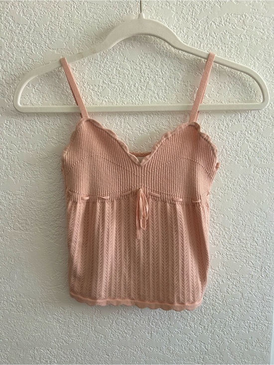 Wilfred Tops - Aritzia Wilfred Y2K Style Romantic Blush Pink Light Knit Camisole Tank